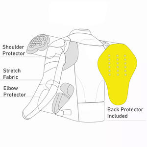 Combinaison de moto en textile unisexe avec caractéristiques réfléchissantes et doublure imperméable - Product Image 5