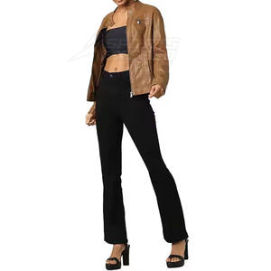 Concevez vos propres vestes en cuir PU, taille personnalisée, longues, respirantes, avec rembourrage en coton tricoté, prix de gros - Product Image 5