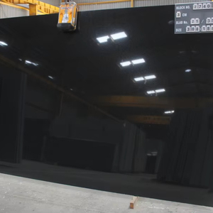 Pierre de grande taille polie par dalle de granit noir absolu de la meilleure qualité avec le style industriel de conception - Product Image 2