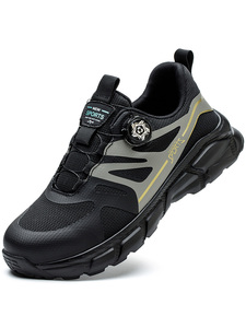 ผ้าฟลายทอรองเท้าผู้ชายแบบผูกเชือกพิมพ์ลายจระเข้หนังแท้พื้นรอง EVA - Product Image 2