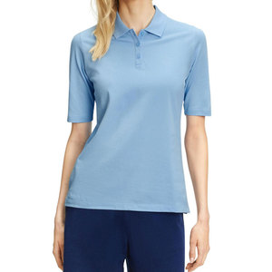 Conception personnalisée de vente chaude pour femmes pour T-shirt polo respirant décontracté motif solide quantité minimale de commande bas mode promotionnelle chaude - Product Image 6