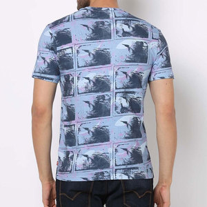 เสื้อยืดลำลองผ้าฝ้าย100% สำหรับผู้ชายเสื้อสีทันสมัย - Product Image 3
