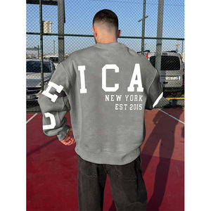 Sudaderas Vintage de Peso Pesado, Sudadera Extra Grande de Algodón Personalizada, Precio de Fábrica al por Mayor, Impresión de Logotipo, Ropa Urbana, Sudadera con Capucha para Hombre - Product Image 3