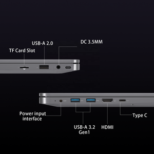 Ordinateur portable de jeu M D Ryz En7 haute performance 15,9 pouces 1366x768 144Hz Intel, nouveau, Windows 10, 16 Go de DDR5, 256 Go de SSD+HDD, USB3.2 Type C - Product Image 4