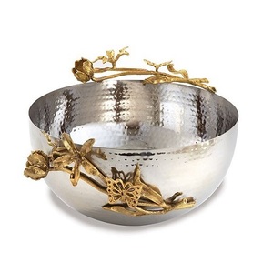 Marvelous Design <b>Silver</b> Color Serving <b>Bowl</b> Exclusive Quality Round Shape Fruits Serving <b>Bowl</b> For Wholesale Supplier - Product Image 4