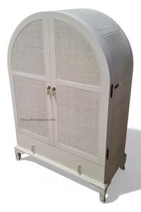 ตู้ไม้ธรรมชาติแข็งแรงพร้อมประตูหวายตู้เก็บของสไตล์โบโฮแบบเรียบง่ายสำหรับบ้านโรงแรมและสำนักงานผลิตในอินโดนีเซีย - Product Image 2