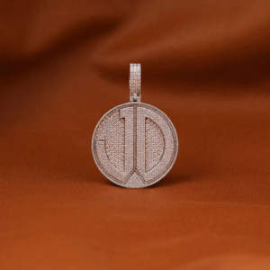 Joyería Hip Hop de Lujo Personalizada, Plata 925 y Chapado en Oro de 14K, Moissanita, Estilo Cubano, Colgante Unisex - Product Image 3