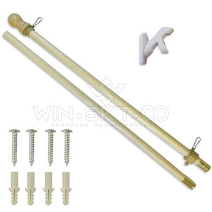 Mât de drapeau en bois léger, best-seller, de qualité supérieure, mât de drapeau en bois de qualité supérieure - Product Image 2