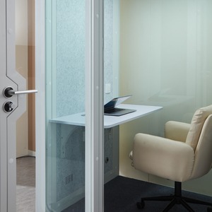 Solo Office Sound Booth Pod Audio Privacy, Mobile Roller with Desk LED Light - Product Image 2