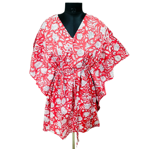 Kaftan court imprimé Jaipuri, vêtement pour femme, 1 pièce - Product Image 1