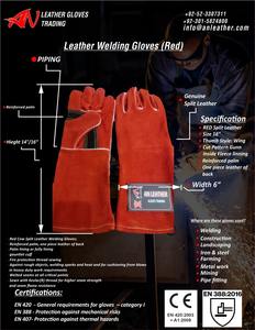 ถุงมือเชื่อมกันลื่นเนื้อไนลอน 9 ออนซ์ - Product Image 5