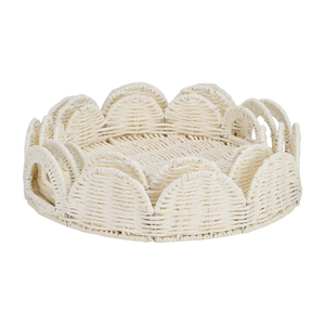 Vente en gros de plateau de service festonné rond en corde de papier écologique vaisselle pour maison et restaurant du Vietnam - Product Image 4