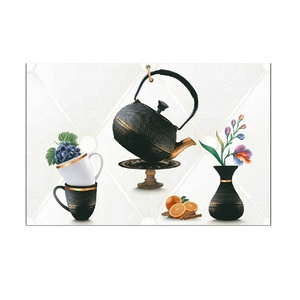 กระเบื้องผนังตกแต่ง300X450มม. กระเบื้องเซรามิก250X375มม. กระเบื้องผนังดิจิตอลโลหะพื้นผิวกรดภายในหน่วยครอบครัวสวมใส่ - Product Image 1