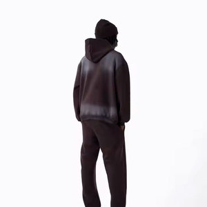 Sudadera con Capucha para Hombre, Tejido Grueso de 550 g/m², Felpa Francesa, Hombros Caídos, Diseño Holgado, 100% Algodón, Color Sólido, Transpirable, para Invierno - Product Image 2