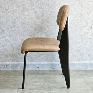 Modern Farmhouse <b>Dining</b> <b>Chair</b> GCF191 with Upholstered Backrest and Powder-Coated Steel Legs for Home Living Rooms - Product Image 6