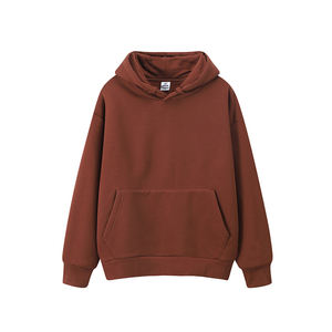 Sweat à capuche PULRover imprimé personnalisé de haute qualité poches latérales profondes coupe musculaire brodé Design sur le thème de l'automne taille libre sans cordes - Product Image 3