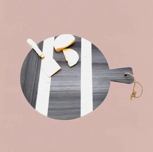 Customized Logo Premium <b>Black</b> Ebony Charcuterie Cutting <b>Board</b> Breadboard cheese <b>board</b> stainless Steel - Product Image 5