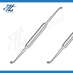 Curette à double extrémité Falconer, extrémités angulées, 191 mm de long, instruments chirurgicaux en acier inoxydable, fabricant au Pakistan - Product Image 2