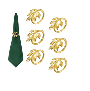 Vaisselle décorative en métal porte-rond de serviette maison table à manger décor fête de mariage dîner table décoration porte-papier de soie - Product Image 4