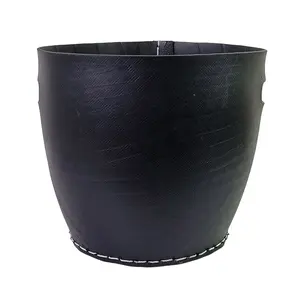 Vaso de borracha para berçário ao ar livre, vaso de borracha para plantas e plantas, vaso de jardim, cor preta, melhor preço, atacado