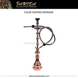 Farida Luxury Solid Brass Hookahs Pulse Casting Oxibrass Welding Bent Type <b>Mini</b> Copper Oxide Mirror Finish Heavy Logo Tray - Product Image 2