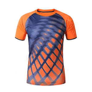 Prix raisonnable, nouvelle arrivée, maillots de football pour hommes en polyester sublimé à 100%, nouveau style, séchage rapide, respirant, manches courtes - Product Image 5