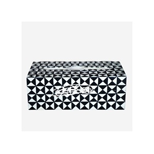 Vaisselle de décoration incrustée d'os Boîte porte-mouchoirs en tissu Design créatif meilleure vente d'occasion pour fête de mariage - Product Image 4