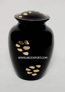 Nouveau Design classique émail autocollant urnes appliquées en matériau métallique urnes de cendres humaines pour la vente chaude urnes de cendres mémorables - Product Image 2