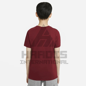 Moda colorido guapo niños camisetas de manga corta Color sólido venta al por mayor liso niños camisetas - Product Image 3