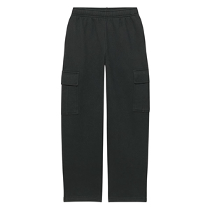 กางเกงวอร์มขายาวผ้าฟลีซสีล้วนมีกระเป๋าผ้าย้อมสีล้วนสำหรับฤดูใบไม้ร่วง - Product Image 1