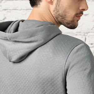 เสื้อฮู้ดสวมหัวผู้ชาย, เสื้อฮู้ดผ้าคอตตอนแห้งเร็วน้ำหนักเบา100% เป็นมิตรกับสิ่งแวดล้อมฤดูหนาว - Product Image 5