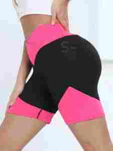 Pantalones Cortos de Ciclismo OEM Personalizados de Tallas Grandes para Mujer, Ropa Deportiva para Correr, Yoga, Fitness, Gimnasio, Cintura Media, Efecto Push-Up, 100% Algodón, Secado Rápido - Product Image 4