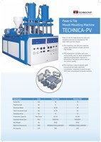 Nouvelle machine de moulage de semelles en TPR, PVC, TPU, pour usine de chaussures, à moteur, contrôlée par PLC, capacité de 3000 paires/jour, 440V, marque TECHNOCRAT