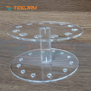 Support de rangement multifonctionnel en acrylique transparent TEEJAY pour 12 pinces à épiler, idéal pour les pinces à cils et à sourcils - Product Image 2