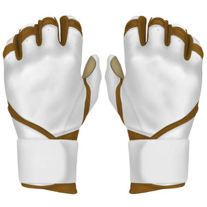 Gants de frappe de baseball/softball de qualité supérieure, respirants, logo personnalisé, polyester/coton, fermeture à boucle et crochet pour la main droite, usage adulte - Product Image 4