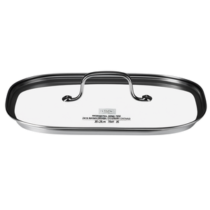 Tapa para Olla de Aluminio de la Serie Profesional 7000, Color Plata Natural, 24 cm, con Impresión de Logotipo, Tapa de Vidrio de 35x25 cm, 7041 35 - Product Image 3