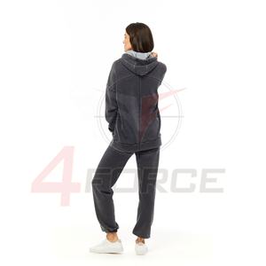 Conjunto de chándal lavado con ácido unisex, chándal de algodón pesado, pantalones de chándal con capucha Vintage bordados, diseño personalizado, Invierno informal - Product Image 2