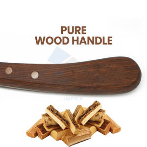 Couteau lame large main gauche maréchal-ferrant cheval équin lame en acier inoxydable manche en bois prix de gros fournisseur en vrac marque OEM - Product Image 6