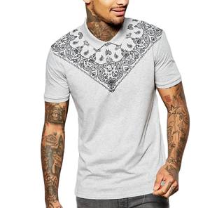 เสื้อยืดโปโลสำหรับผู้ชายเสื้อโปโลผ้าฝ้าย100% สำหรับผู้ชายเสื้อยืดพิมพ์ลายปกคุณภาพสูงออกแบบใหม่ - Product Image 1