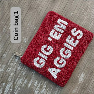 Bolsa de Mano con Cremallera y Cuentas Hecha a Mano en Tela de Lona con Estampado de Caramelos, Cartera de Noche, Regalos para Damas de Honor, Monederos, Bolsa de Noche con Cremallera - Product Image 1