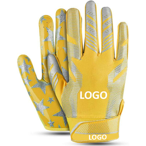 Gants de sport de football américain pour receveur, design optimal, confortables, durables, séchage rapide, gants d'entraînement, logo personnalisé, poignées pour les mains - Product Image 1