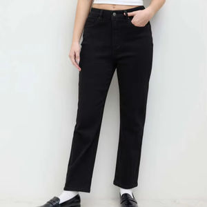 Ropa de mujer 2025 otoño nuevo estilo temperamento versátil cintura alta Casual pierna ancha pantalones vaqueros estilo lavado Casual Denim - Product Image 2