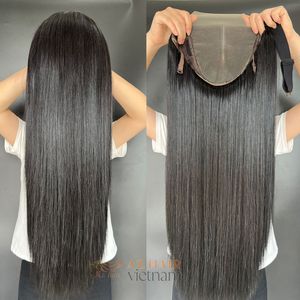 Extensions de cheveux naturels non traités, perruque vietnamienne pour femmes, couleur noir de jais, super lisses, extensions de cheveux humains naturels - Product Image 2