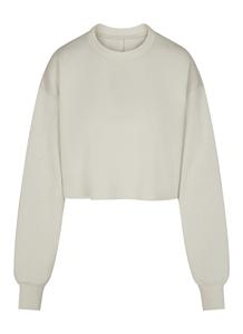 เสื้อสเวตเตอร์แฟชั่นสำหรับผู้หญิงมีโลโก้สีทึบเสื้อสเวตเตอร์คอตตอนผ้าฟลีซสำหรับผู้หญิงเสื้อกันหนาวโอเวอร์ไซส์ลายพิมพ์ออกแบบได้ตามต้องการ - Product Image 5