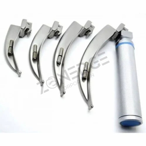 Kit de laryngoscope Macintosh et Miller Fabricant pakistanais Kit d'intubation de laryngoscope Lot de 9 lames et 2 poignées - Product Image 1
