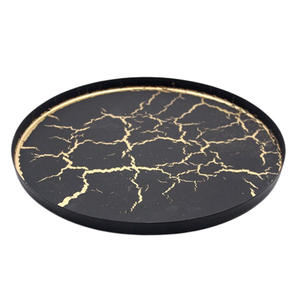 Ensemble de 5 Plateaux et Plateau pour Vaisselle de Table Dernier Design en Fer avec Brosse Ronde Couleur Nickel Argent - Product Image 4