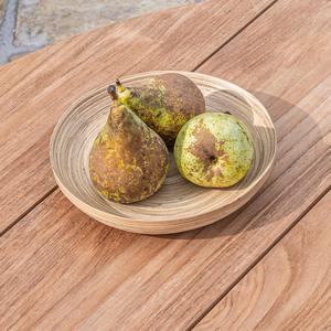 จานไม้ไผ่ทรงกลมธรรมชาติ สำหรับเสิร์ฟอาหาร เป็นมิตรกับสิ่งแวดล้อม ยั่งยืน ขายส่งจากเวียดนาม - Product Image 2