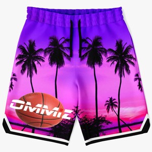 Nouveaux fabricants de shorts Design personnalisé Style Streetwear Tissu en maille Trou de riz Shorts de basket-ball Industrie du sport - Product Image 4