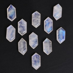 Or Wire Wrap Jewelry Making Supply Rainbow Natural Moonstone Rough Loose Designer Gemstone Cabochons Wholesale Lot for Pendant - Product Image 2