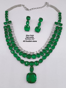 Conjunto de Joyería de Moda de Alta Calidad y Lujo Premium, Collar con Acabado Plateado para Bodas y Fiestas, Hermosos Colores - Product Image 2